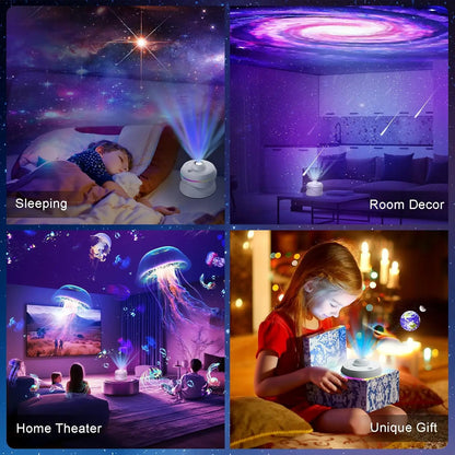 LED Night Light Galaxy Star Projector 4K HD 13 IN 1  Planetarium Projector 360° Rotation For Bedroom Decor Children Gift