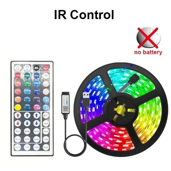 Smart Led Strip Light 5050 RGB USB 5V Bluetooth APP Remote Control Led Tape Diode Flexible Ribbon Lamp.