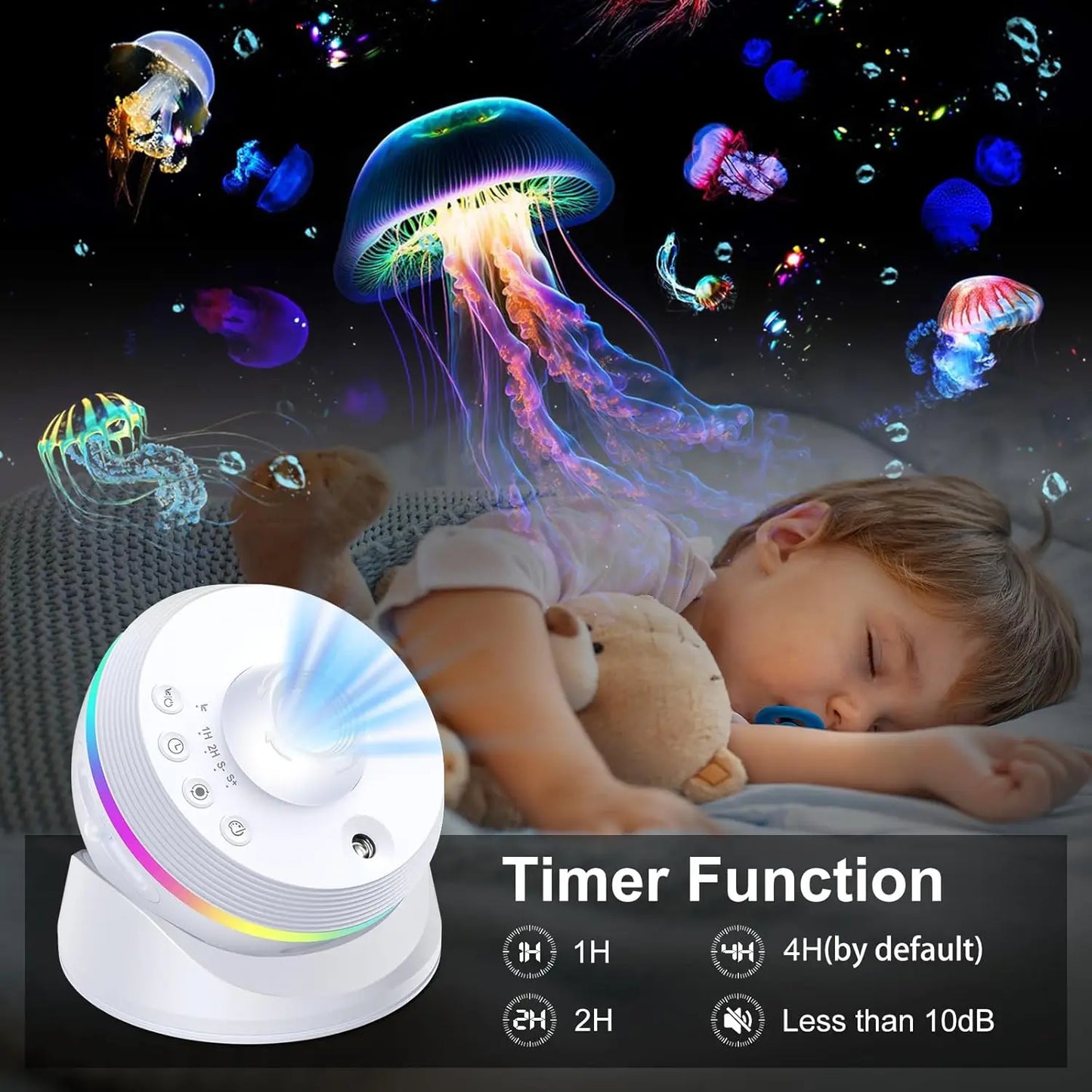 LED Night Light Galaxy Star Projector 4K HD 13 IN 1  Planetarium Projector 360° Rotation For Bedroom Decor Children Gift