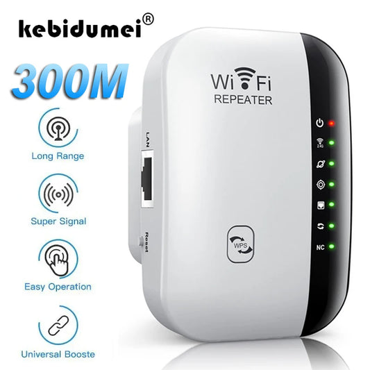 300Mbps Wireless WIFI Repeater 2.4G WiFi Extender Router 802.11N Signal  Booster Amplifier Network Card Adapter for Office Home