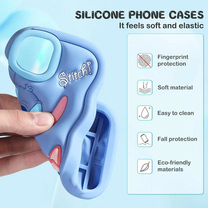 Silicone Wave Stitch Soft Cover Case For iPhone 16 15 14 13 12 11 Pro Plus mini Max Xs XR