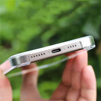 Original Animation Magnetic Case for iPhone 16 15 14 Plus 13 12 Pro Max Transparent Hard PC Cover For Magsafe Wireless Charge