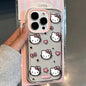 Hello Kitty Love Face Pink Bow Phone Case For IPhone 16 15 14 12 13 11 Pro Max XR XS MAX 7 8 PLUS Y2K Girl Kawaii Cover